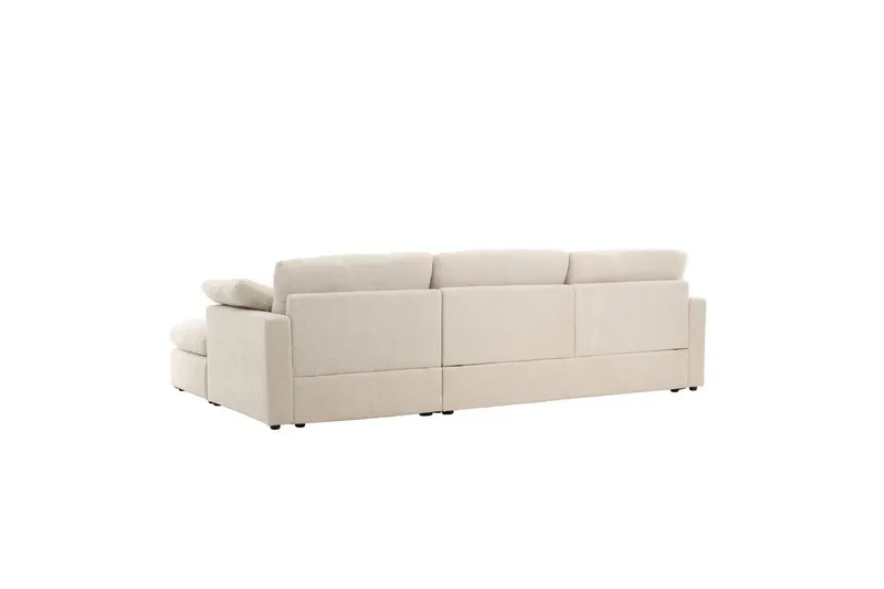 Vanlig Soffa med enkeldivan utan schäslong VIND Beige - Møbler - Sofaer - Sofa med chaiselong