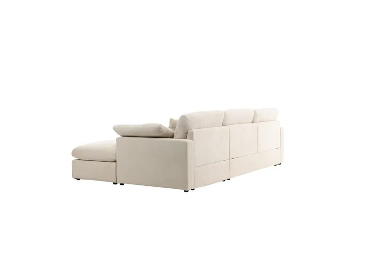 Vanlig Soffa med enkeldivan utan schäslong VIND Beige - Møbler - Sofaer - Sofa med chaiselong