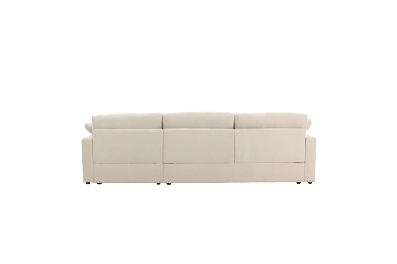Vanlig Soffa med enkeldivan utan schäslong VIND Beige - Møbler - Sofaer - Sofa med chaiselong