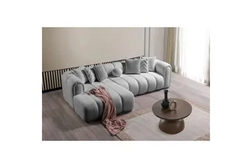 Varrel Sofa med divan 3-personers - Grå - Møbler - Sofaer - Sofa med chaiselong