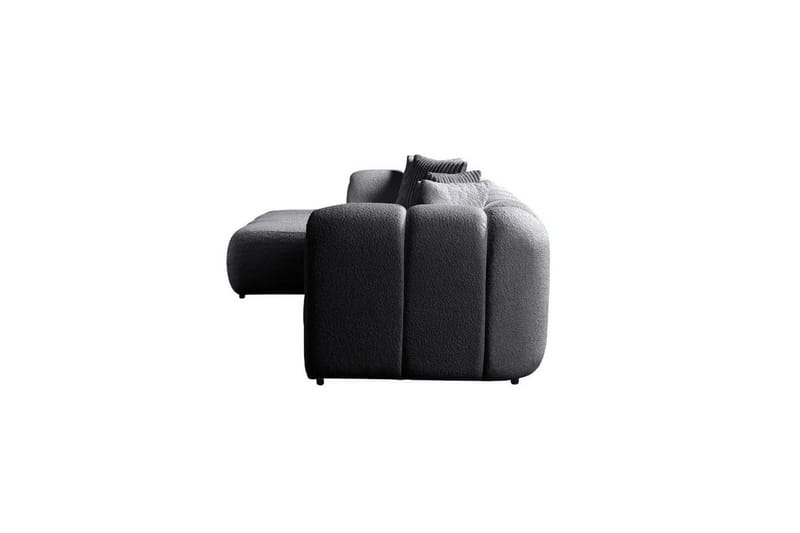 Varrel Sofa med divan 3-personers - Mørkegrå - Møbler - Sofaer - Sofa med chaiselong