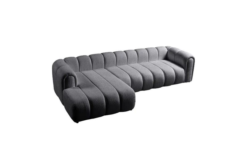 Varrel Sofa med divan 3-personers - Mørkegrå - Møbler - Sofaer - Sofa med chaiselong