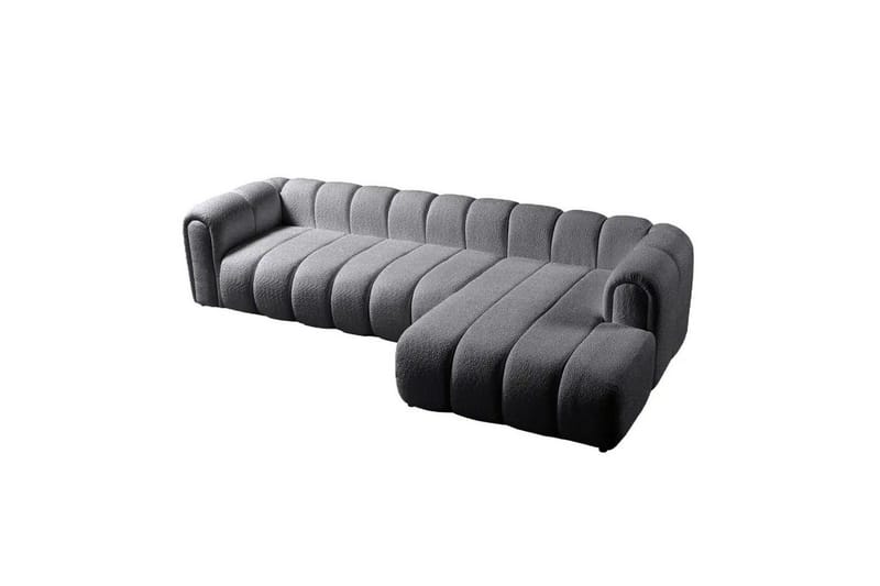 Varrel Sofa med divan 3-personers - Mørkegrå - Møbler - Sofaer - Sofa med chaiselong