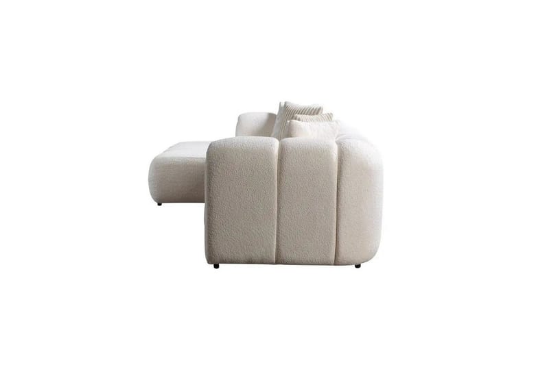 Varrel Sofa med divan 3-personers - Hvid - Møbler - Sofaer - Sofa med chaiselong