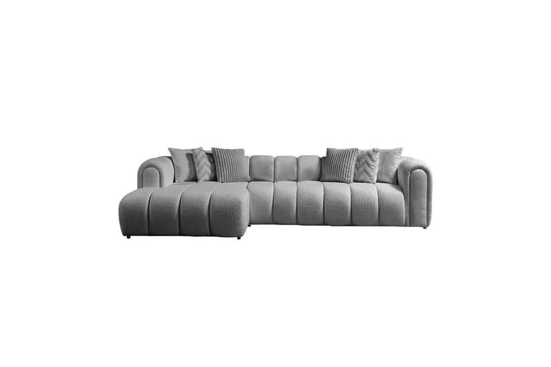 Varrel Sofa med divan 3-personers - Grå - Møbler - Sofaer - Sofa med chaiselong