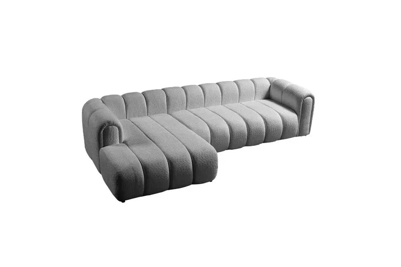 Varrel Sofa med divan 3-personers - Grå - Møbler - Sofaer - Sofa med chaiselong