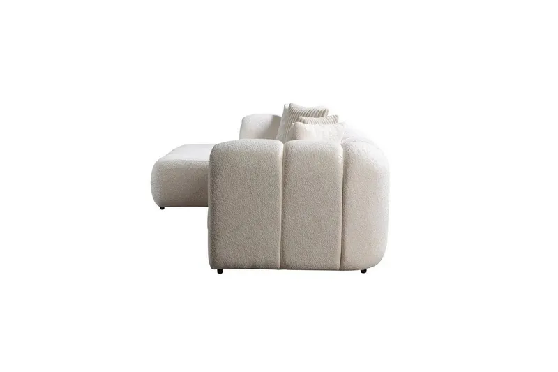 Varrel Sofa med divan 3-personers - Hvid - Møbler - Sofaer - Sofa med chaiselong