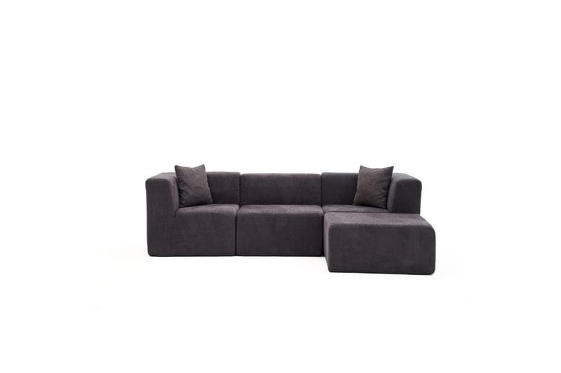 Veyno Sofa med Divan 3-sits - Antracit - Møbler - Sofaer - Sofa med chaiselong