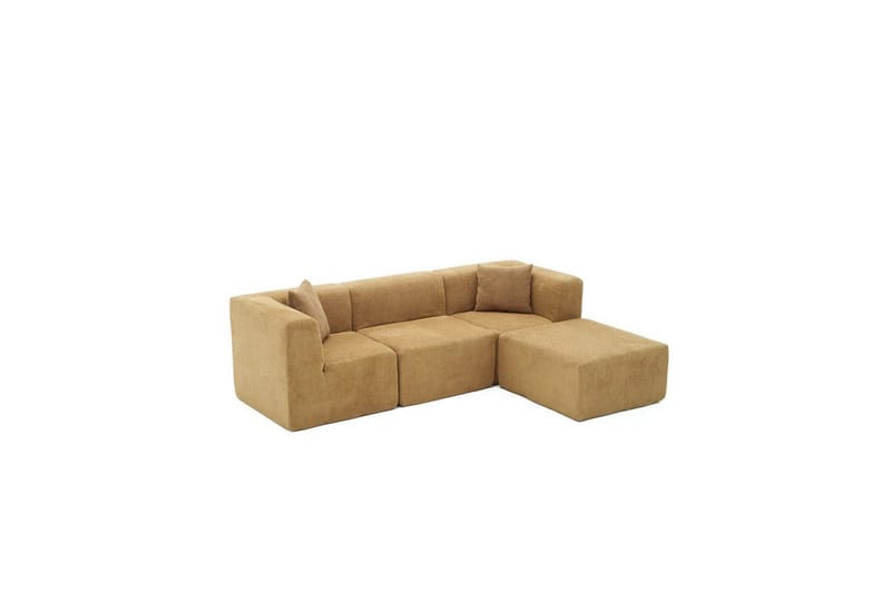 Veyno Sofa med Divan 3-sits - Brun - Møbler - Sofaer - Sofa med chaiselong