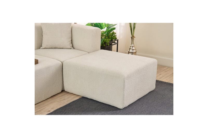 Veyno Sofa med Divan 3-sits - Creme - Møbler - Sofaer - Sofa med chaiselong
