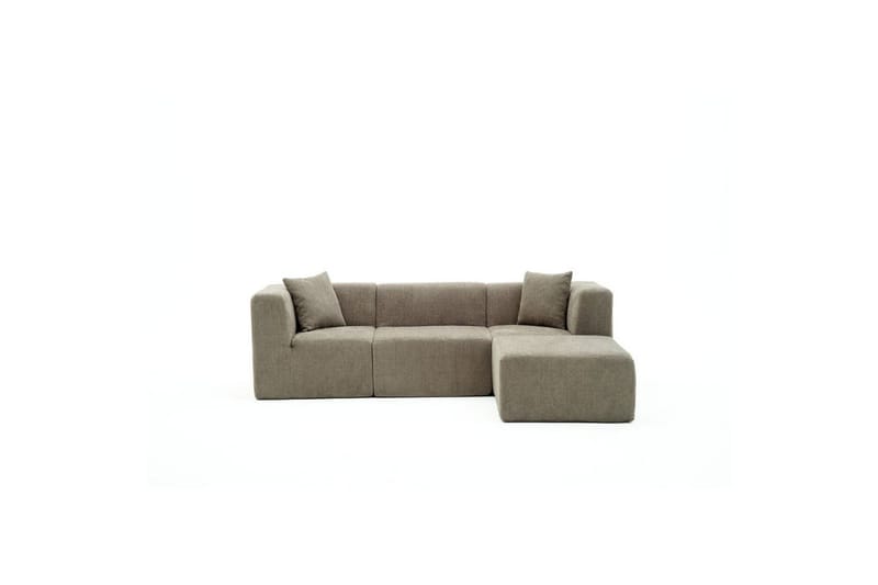 Veyno Sofa med Divan 3-sits - Grå - Møbler - Sofaer - Sofa med chaiselong