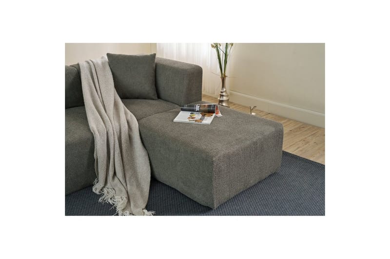 Veyno Sofa med Divan 3-sits - Grå - Møbler - Sofaer - Sofa med chaiselong