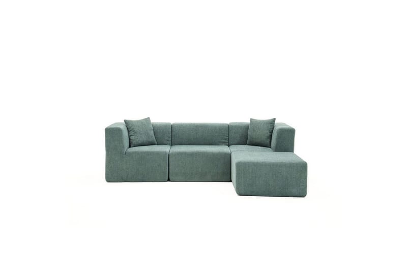 Veyno Sofa med Divan 3-sits - Grøn - Møbler - Sofaer - Sofa med chaiselong
