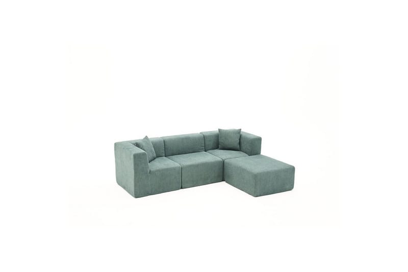 Veyno Sofa med Divan 3-sits - Grøn - Møbler - Sofaer - Sofa med chaiselong