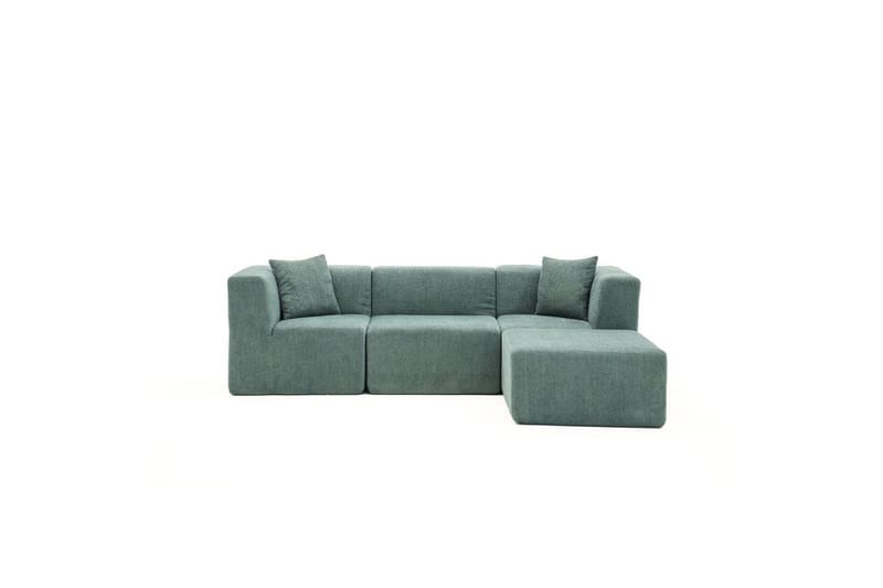 Veyno Sofa med Divan 3-sits - Grøn - Møbler - Sofaer - Sofa med chaiselong