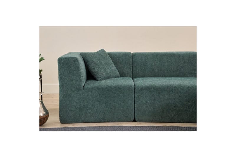 Veyno Sofa med Divan 3-sits - Grøn - Møbler - Sofaer - Sofa med chaiselong