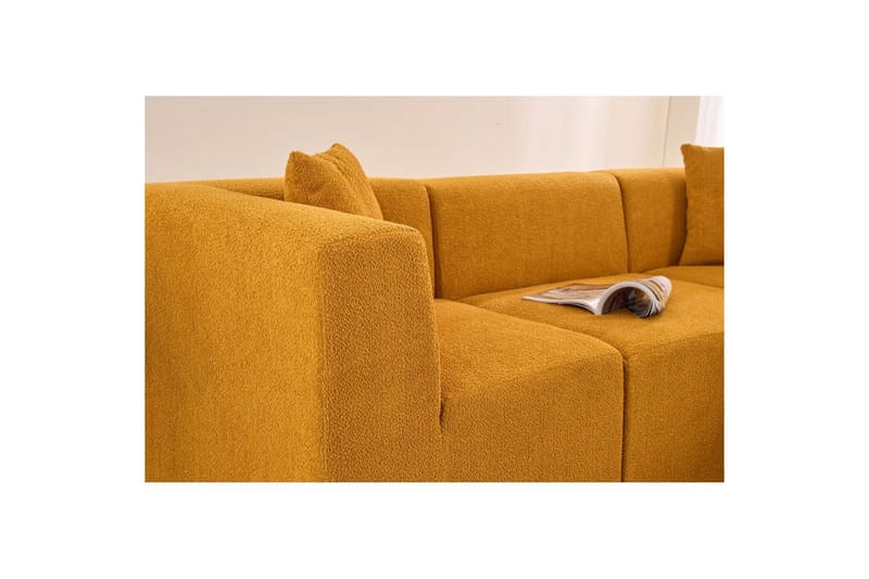 Veyno Sofa med Divan 3-sits - Orange - Møbler - Sofaer - Sofa med chaiselong