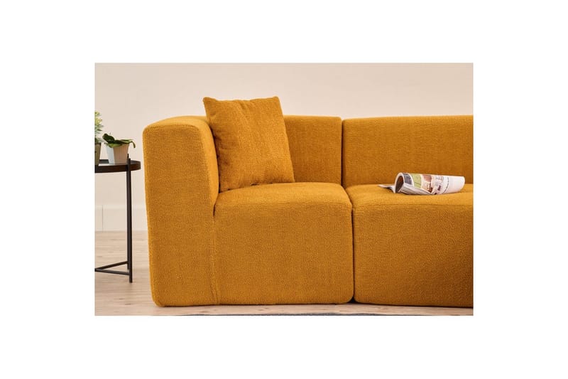 Veyno Sofa med Divan 3-sits - Orange - Møbler - Sofaer - Sofa med chaiselong