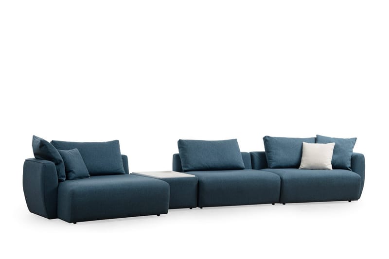 Viimse 3-personers Venstrevendt Sofa med Chaiselong 425 cm i Stof - Blå - Møbler - Sofaer - Sofa med chaiselong