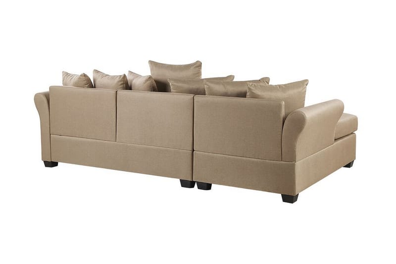 Vikna 3-Pers. Hjørnesofa - Beige - Sofa med chaiselong - 3 personers sofa med chaiselong