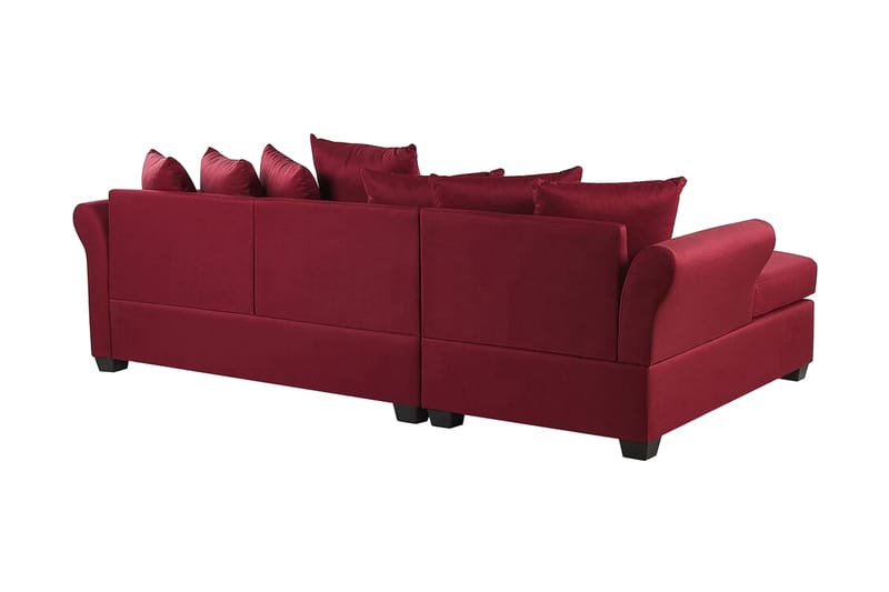 Vikna 3-Pers. Hjørnesofa - Mørkerød - Møbler - Sofaer - Sofa med chaiselong