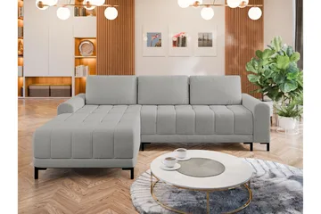 Vilshult Sofa med Divan 3-personers - Lys grå - Møbler - Sofaer - Sofa med chaiselong