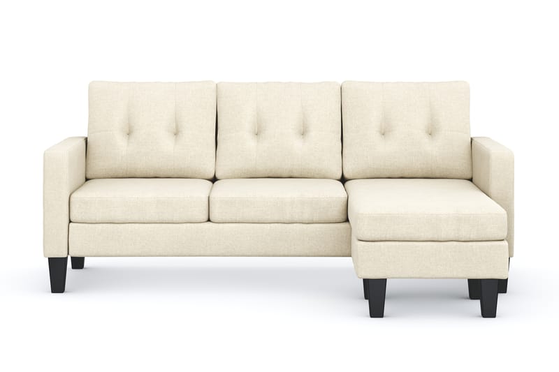 Vislanda 3-personers Sofa med Chaiselong - Beige - Møbler - Sofaer - Sofa med chaiselong
