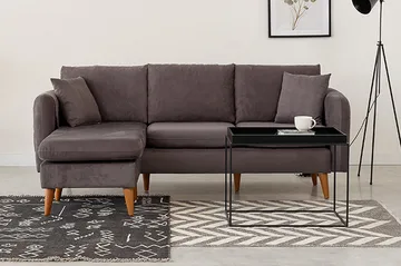 Wardenburg sovesofa venstre - Grå - Møbler - Sofaer - Sofa med chaiselong