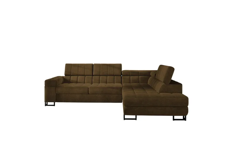 Warwick Sofa med Sjeselong 3-seter, Brun
