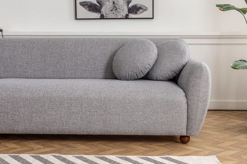 Whitecliffs Chaiselongsofa 3-personers - Grå - Møbler - Sofaer - Sofa med chaiselong - 3 personers sofa med chaiselong