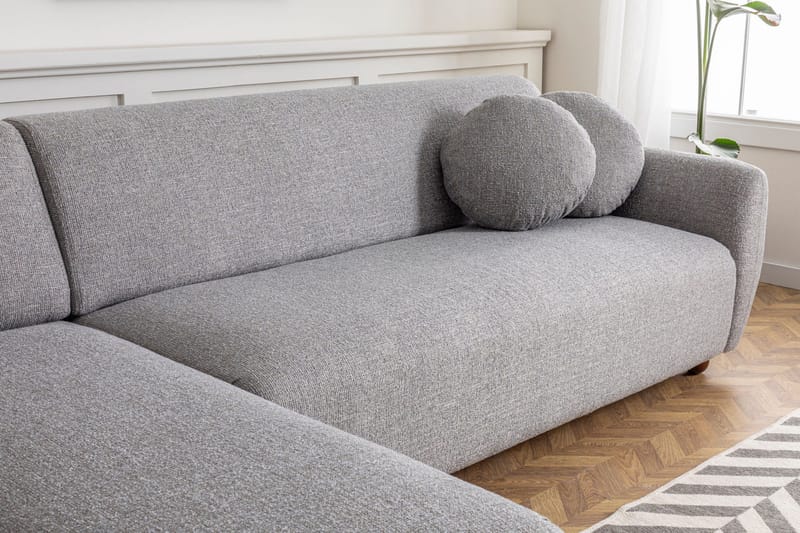 Whitecliffs Chaiselongsofa 3-personers - Grå - Møbler - Sofaer - Sofa med chaiselong - 3 personers sofa med chaiselong