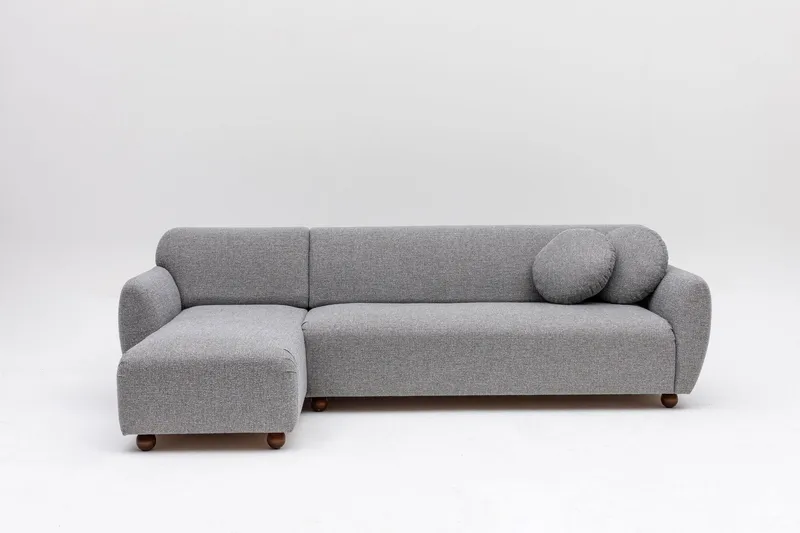 Whitecliffs Chaiselongsofa 3-personers, Grå