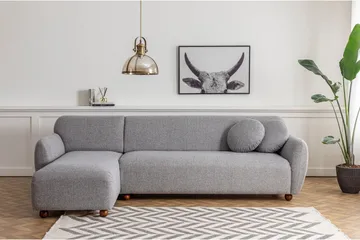 Whitecliffs Chaiselongsofa 3-personers - Grå - Møbler - Sofaer - Sofa med chaiselong - 3 personers sofa med chaiselong