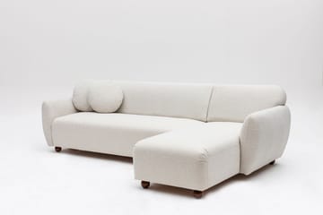 Whitecliffs Chaiselongsofa 3-personers - Hvid - Møbler - Sofaer - Sofa med chaiselong - 3 personers sofa med chaiselong