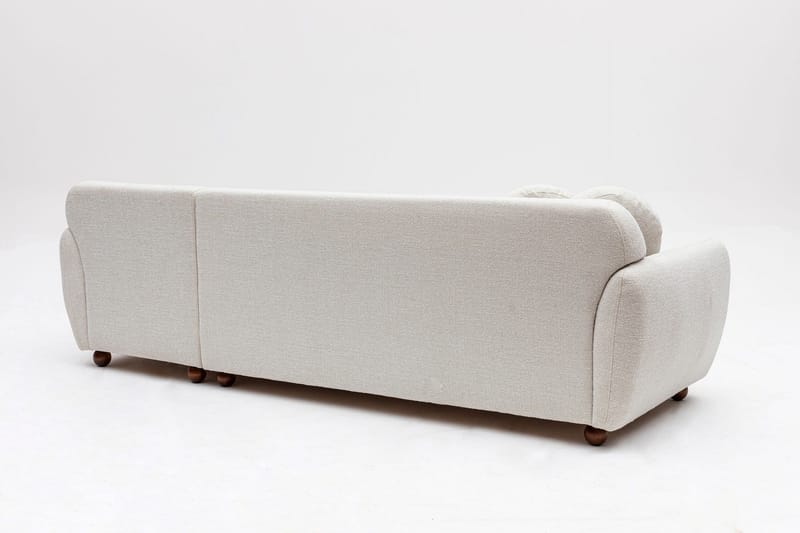 Whitecliffs Chaiselongsofa 3-personers - Hvid - Møbler - Sofaer - Sofa med chaiselong - 3 personers sofa med chaiselong