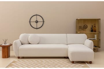 Whitecliffs Chaiselongsofa 3-personers - Hvid - Møbler - Sofaer - Sofa med chaiselong - 3 personers sofa med chaiselong