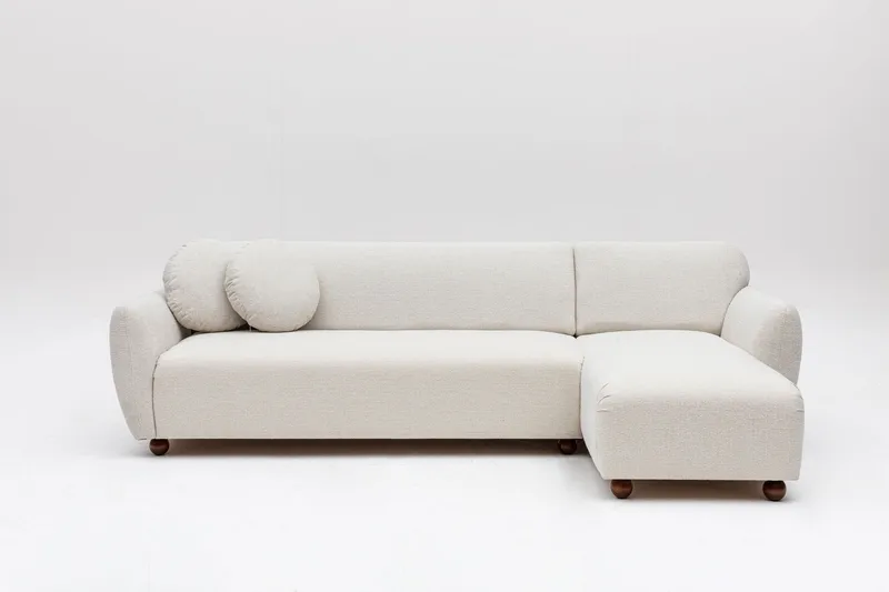 Whitecliffs Chaiselongsofa 3-personers, Hvid