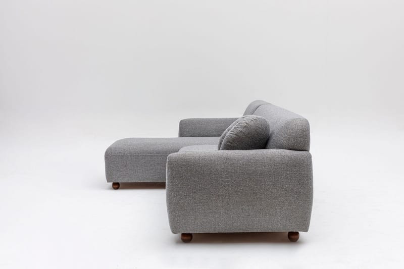 Whitecliffs Chaiselongsofa 3-personers - Grå - Møbler - Sofaer - Sofa med chaiselong - 3 personers sofa med chaiselong