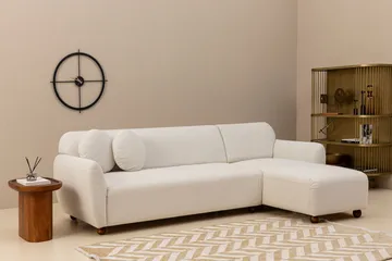 Whitecliffs Chaiselongsofa 3-personers - Hvid - Møbler - Sofaer - Sofa med chaiselong - 3 personers sofa med chaiselong