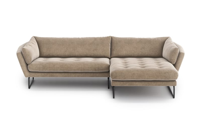 Ynnabo Chaiselongsofa - Beige - Sofa med chaiselong - 4 personers sofa med chaiselong