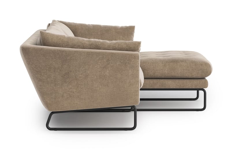 Ynnabo Chaiselongsofa - Beige - Sofa med chaiselong - 4 personers sofa med chaiselong