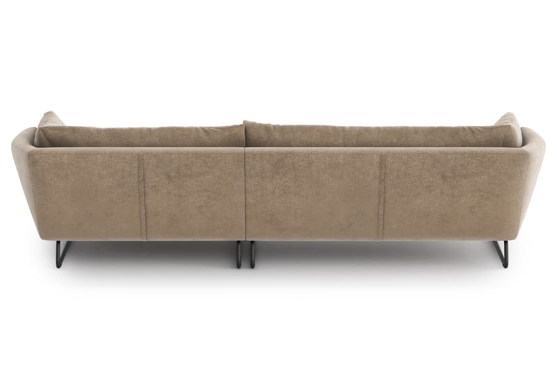 Ynnabo Chaiselongsofa - Beige - Sofa med chaiselong - 4 personers sofa med chaiselong