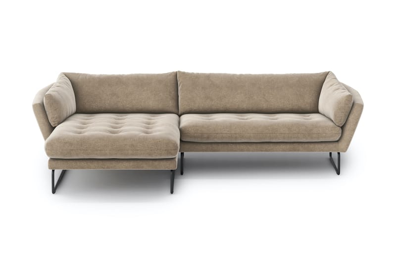 Ynnabo Chaiselongsofa - Beige - Sofa med chaiselong - 4 personers sofa med chaiselong