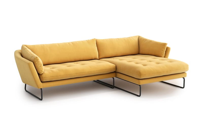 Ynnabo Chaiselongsofa - Gul - Møbler - Sofaer - Sofa med chaiselong