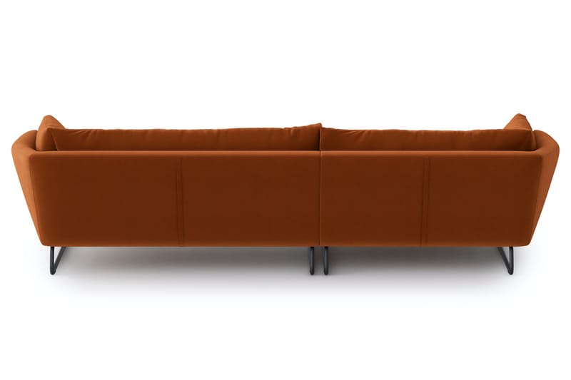 Ynnabo Chaiselongsofa - Rød - Sofa med chaiselong - 4 personers sofa med chaiselong