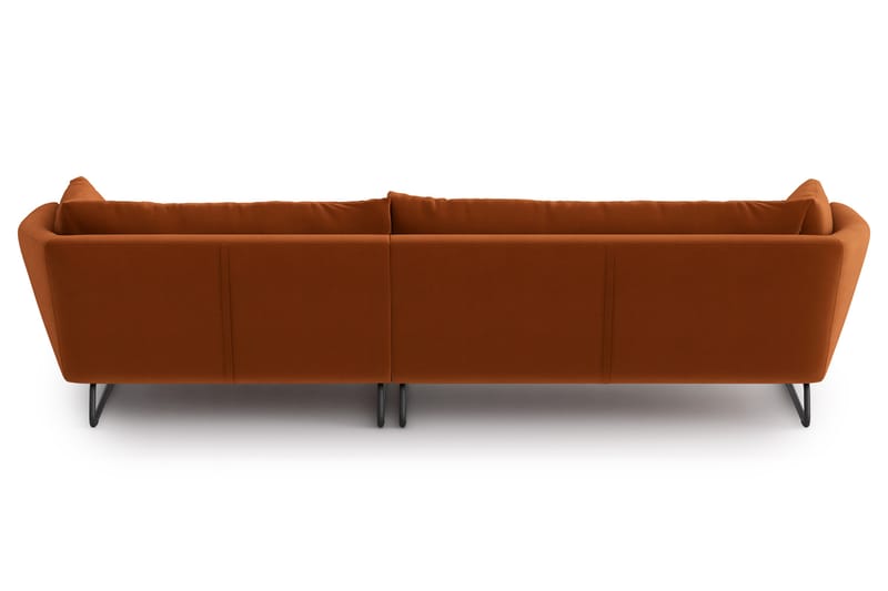 Ynnabo Chaiselongsofa - Rød - Sofa med chaiselong - 4 personers sofa med chaiselong