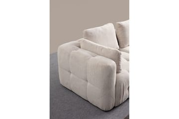 Yvara Sofa med Divan 2-sits - Beige - Møbler - Sofaer - Modulsofaer - Komplet modulsofa