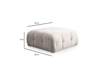 Yvara Sofa med Divan 2-sits - Beige - Møbler - Sofaer - Modulsofaer - Komplet modulsofa
