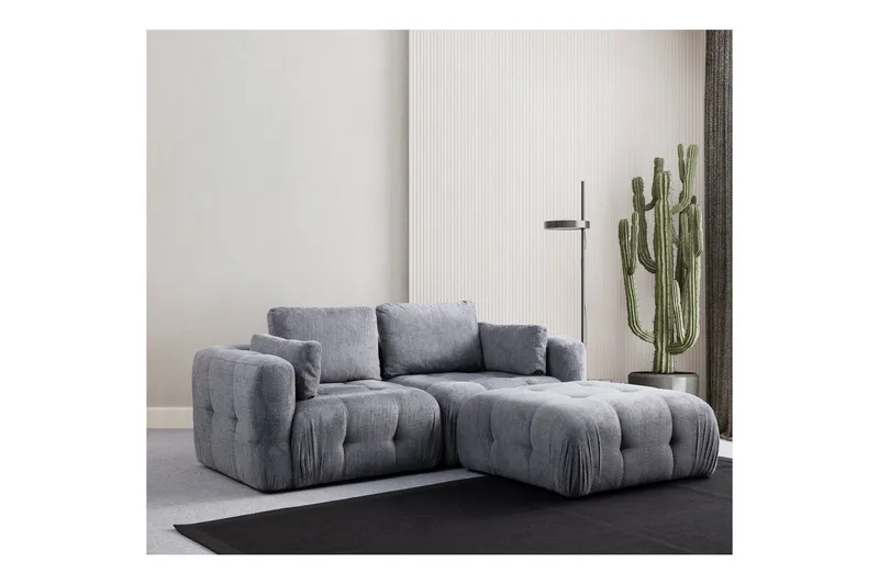 Yvara Sofa med Divan 2-sits, Grå