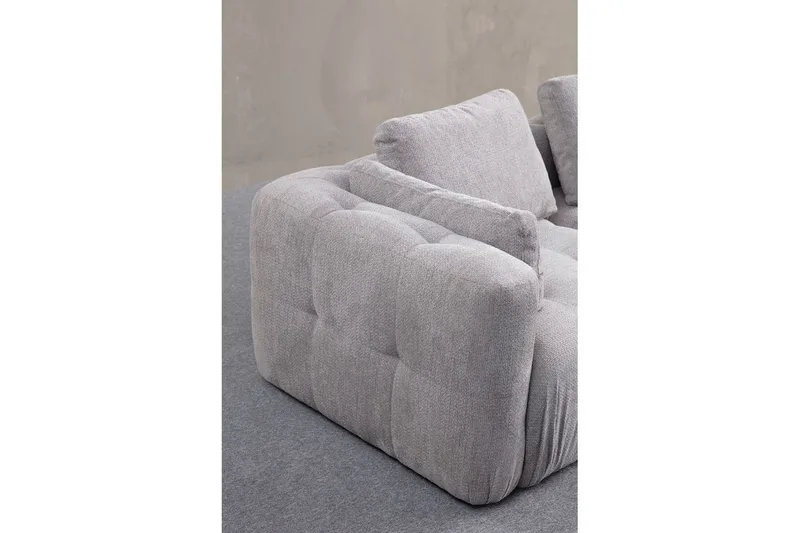 Yvara Sofa med Divan 2-sits - Lysegrå - Møbler - Sofaer - Sofa med chaiselong